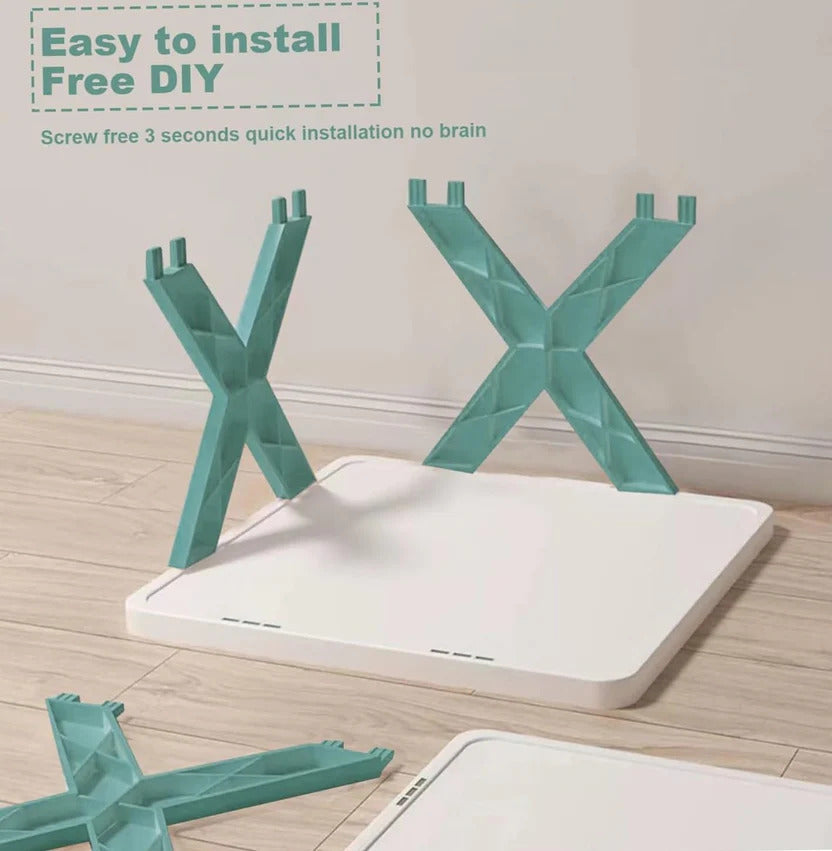 Foldable 4-Tier Shoe Rack Organizer